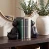 Meditating Cat Bookends, Zen Style Decorative Cat Statue Bookends, Heavy