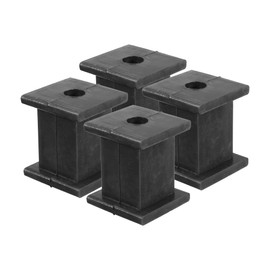 A ABSOPRO Set of 4 Car Silencer Exhaust Hanger Socket 1 Hole 10 mm Inner Diameter