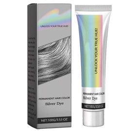 Natural Essence Silver Hair Dye,Silver Gray Hair Dye,Grey Natural Hair Cream,Grey Permanent