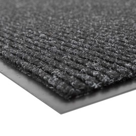 Notrax 109 Brush Step Carpeted Indoor/Outdoor Entrance Mat for Home or Office, 3' X 10', Absorbent Slip Resistant Heavy Duty Entry Mat, Charcoal, 109S0310CH