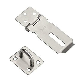 Powertool Hasp with Clasp Door Padlock Safety Lock Door Padlock Heavy Duty Padlock Silver Silver