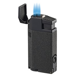 Visol Evans Triple Flame Torch Lighter - Black Crackle (Shipped Without Butane)