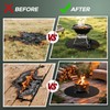 24inch Fire Pit Mat, Round Under Grill Blanket for Outdoor