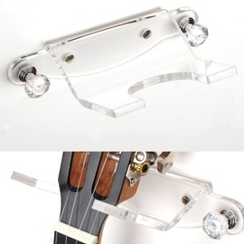 WANLIAN Guitar Wall Mount,Guitar Hanger Wall Mount Guitar Wall Hhangers Acrylic Guitar Stand Guitar Hanger Wall Hook Holder Stand with Screws(Clear)