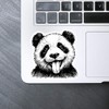 Medium 100mm 'Funny Face Panda' Permanent Sticker Decal for Cars/Windows/Bins/Walls