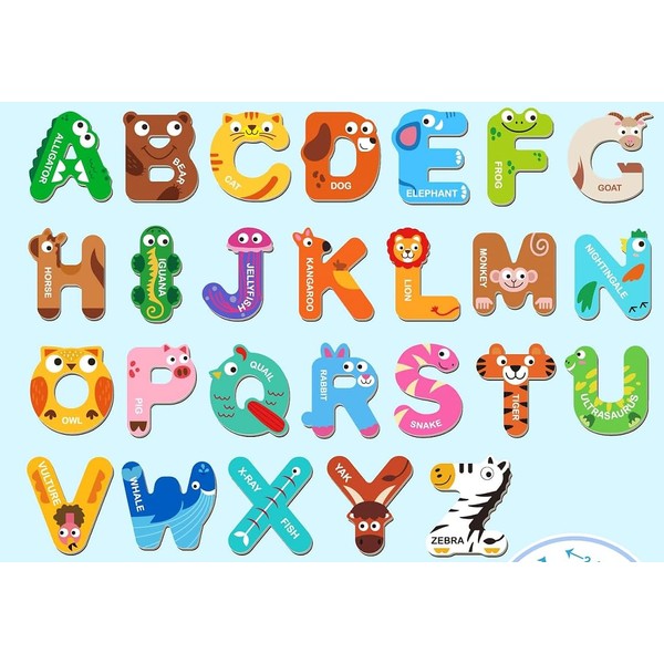 Magnetic Letters, Uppercase & Lowercase Letters