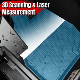 A & UTV PRO Floor Mats Fit for Kawasaki Teryx KRX 1000 20-25, All Weather Waterproof 3D Floor Liners, TPE Front Left & Right Slush Mats for Kawasaki Teryx KRX4 1000 2023-2025 Accessories, Black, 2PCS