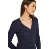 Tommy Jeans Women's Cable Essential Button Down Cardigan, blue, M