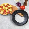 hzbaiyi 8 inch Quiche Pan, 22cm Non-Stick Deep Pie Pans