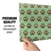 GRAPHICS & MORE Muddy Dog Paw Print Pattern Gift Wrap