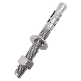 Horiznext 1/2 Concrete Anchors, 1/2 Stainless Steel Wedge Anchors for Concrete, 1/2 Inch OD x 4-1/2 Inch Length, Anchor Bolts for Concrete (4 pcs)