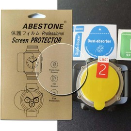 Abestone 3 piece (Universal Diameter 1.2 inches (30 mm)) The round back of the watch is suitable for 99% clarity of a multi-model round back cover film. The application instructions are easy to apply