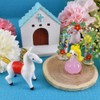 Forkart Cute Handmade Glasswork Himesama Total Length: 1.1 inches (27