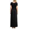 GRECERELLE Womens Black Summer Dresses Short Sleeve Long Dresses with