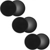 Tuokay, 6 Double-Sided Gliding Discs, Fitness Disc Slides for Gym, Home, Yoga, Pilates, Carpet, Tiles, Laminate, Wooden Flooring (Black)