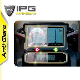 IPG Anti-Glare for HONDA 2020-24 CRF1100L Africa Twin Cluster Display Matte Finish Screen Protector Film Ultra Responsive Clarity Anti Scratch, Perfect for Outdoor Use for AfrTwin-AG
