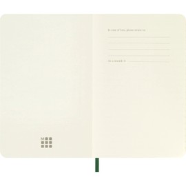 Moleskine Classic Ruled Paper Notebook - Soft Cover and Elastic Closure Journal - Color Myrtle Green - Pocket 9 x 14 A6 - 192 Pages