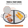VEVOR X-Marks Fire Pit Grill Grate, Foldable Round Cooking Grate,