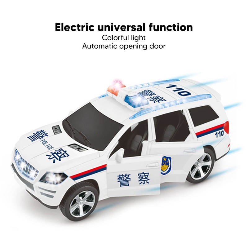 Electric Car Toy Colorful Light Sound Openable Door High Simulation