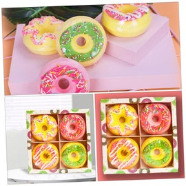 Baluue Set of 4 Sea Salt Balls Doughnut Bath Essential Oils for Relaxing Soaks Random Style