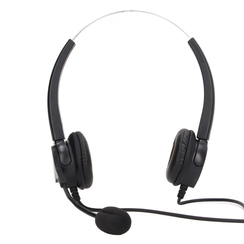 Call Center Headset Adjustable Wired Noise Cancelling Customer Service Headset