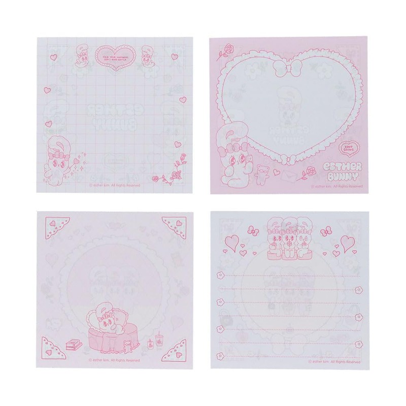 Sun-Star Stationery S2850885 Ester Bunny Goods, Memo Pad, Square, Window