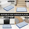 smiry Microfiber Non-Slip Bath Mats for Bathroom, Extra Soft Absorbent