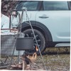 Gatuida Portable Camping Tripod Grill Rack Lightweight Cooking Stand for