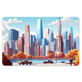 peacoblue Aufkleber für Bankkarten New York Benutzerdefinierter Skin Cover Schutz für Kredit Debitkarten, 4 Stile Wasserdicht Kratzfest Aufkleber für EBT-Transportschlüsselkarte