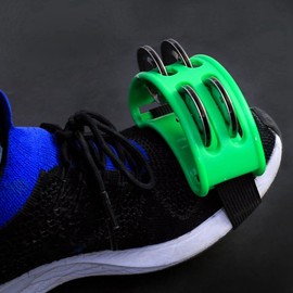 Peakloong Powerful Sound Foot Tambourine Adjustable Foot Tambourines with Musical Instrument for Performance Singing Black