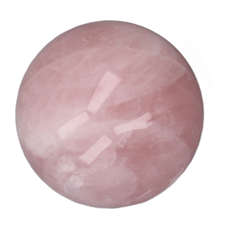 Pink Crystal Ball 2 Inch Natural Rose Quartz Sphere Ball