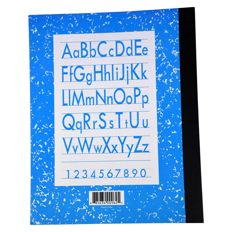 School Smart Skip-A-Line Ruled Composition Book, Grade 2, Blue, 48