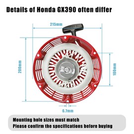 Replacement Honda Lawn Mower Recoil Starter Assembly GX340 GX390 28400ZE3W01ZA 11hp 13hp Generator Parts