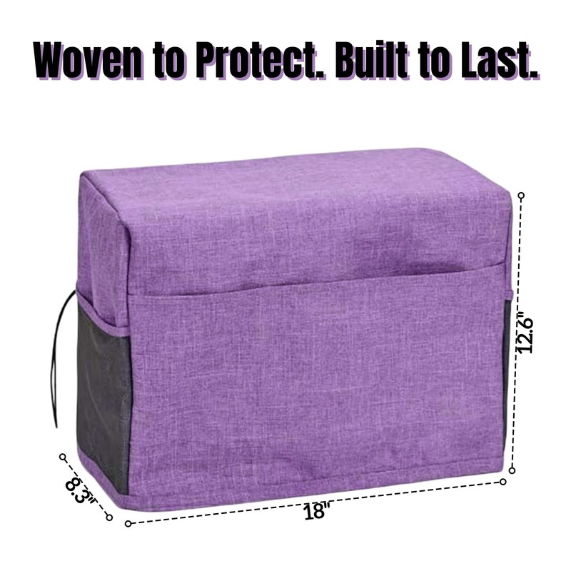 Voyboced Sewing Machine Cover with 4 Storage Pockets, Foldable and