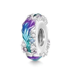 GNOCE Charm Bead Phoenix Moon Charm 925 Sterling Silver Charm Fit All Major Brands of Bracelet/Necklace Gift for Women Girls Daughter, Silver