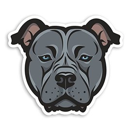 2 x 10cm Pit Bull Dog Vinyl Stickers - Staffy Dogs Sticker #70622