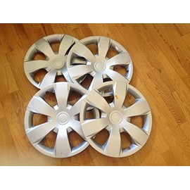 CCI IWC429-16S 16 Inch Clip On Silver Finish Hubcaps - Pack of 4