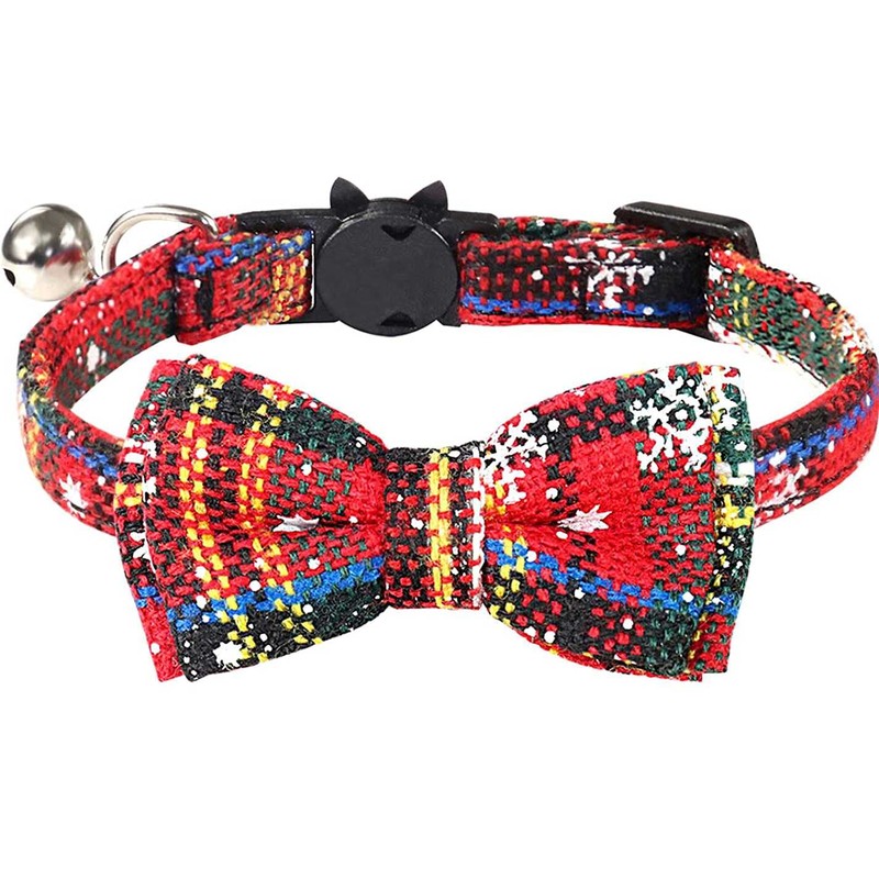 Cat Collar with Bell and Bow Tie, Quick Release Safety