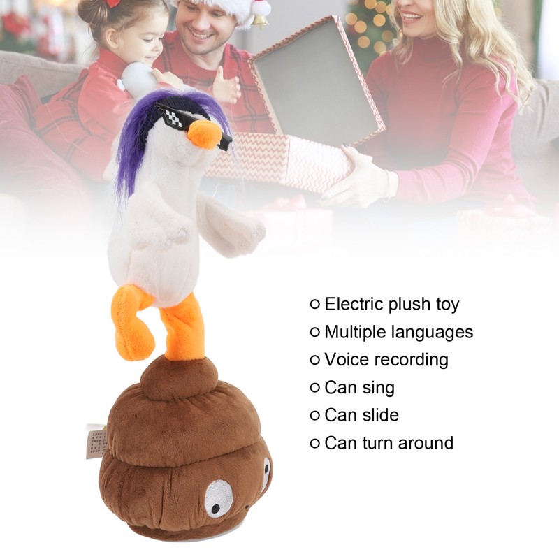 Baby Electric Plush Doll Goose Shape Interactive Talking Singing Dancing