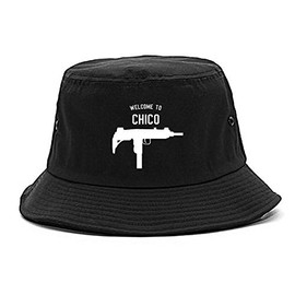 Kings Of NY Welcome to Chico Uzi Machine Gun California Bucket Hat Black