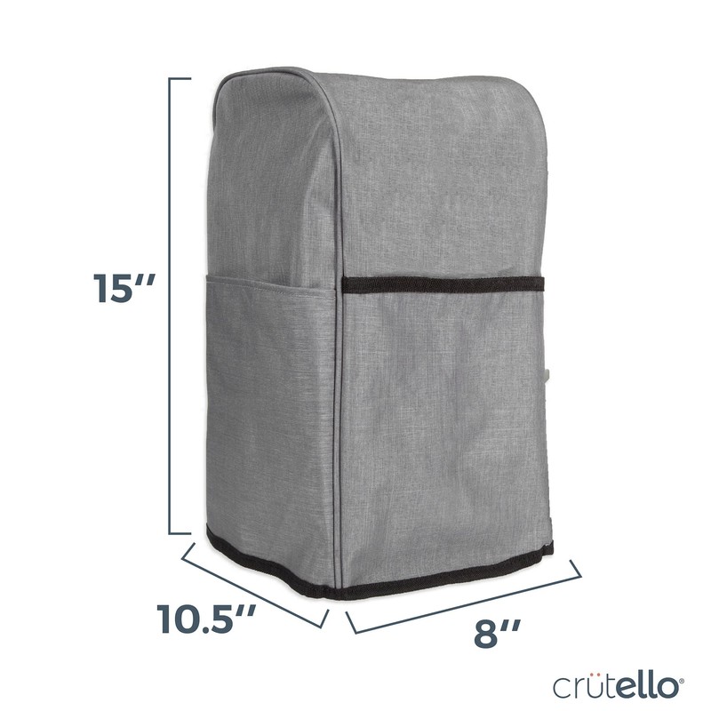 Crutello Food Processor Cover with Storage Pockets for Large Custom