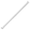 Genuine Joe Jumbo Translucent Wrapped Straws, Clear