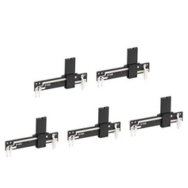 sourcing map Fader Variable Resistors Mixer Potentiometer Straight Sliding B100K Ohm Linear Double Potentiometer for Dimming 50 mm Pack of 5