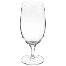 Voglia Nude 16 Ounce Iced Tea Glasses, Set Of 6 Crystal Goblet Glasses - Laser-Cut Rim, Fine-Blown Crystal Water Glasses, For Weddings, Anniversaries, And Special Events, Dishwasher-Safe