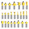 KOWOOD 24X Router Bits Set 1/2 Inch Shank Made of