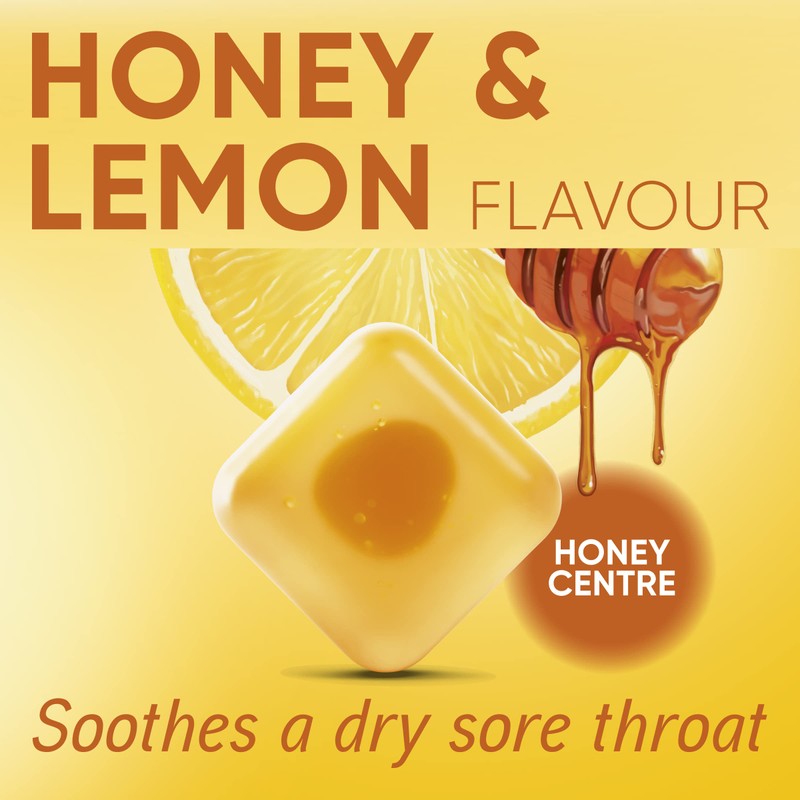 Soothers Honey and Lemon Sore Throat Lozenges 30 Pack, 120g