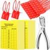 Chunful 101 Pieces Monthly Fire Extinguisher Inspection Tags 2025 to