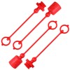 ULTECHNOVO 2 Sets Hydraulic Quick Coupler Dust Caps 1/4 Inch