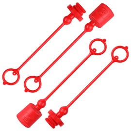 ULTECHNOVO 2 Sets Hydraulic Quick Coupler Dust Caps 1/4 Inch Hydraulics Orf Caps and Plugs Kit Plugs Connector Covers