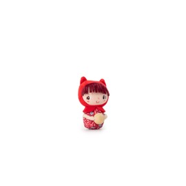 LILLIPUTIENS - Mini Rattle Little Red Riding Hood - Sensory Awakening Toy for Babies - Stimulates Sight, Hearing, and Motor Skills - Ideal from Birth - Soft and Fun Plush to Discover - 83481